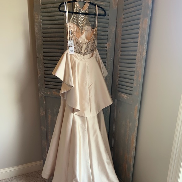 Champagne Prom Dress - Picture 4 of 6